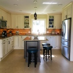 white cabinets in a remodeled kitchen