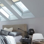 skylights in a bedroom