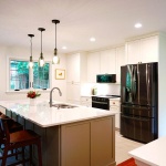 kitchen with an island