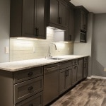 remodeled basement kitchen